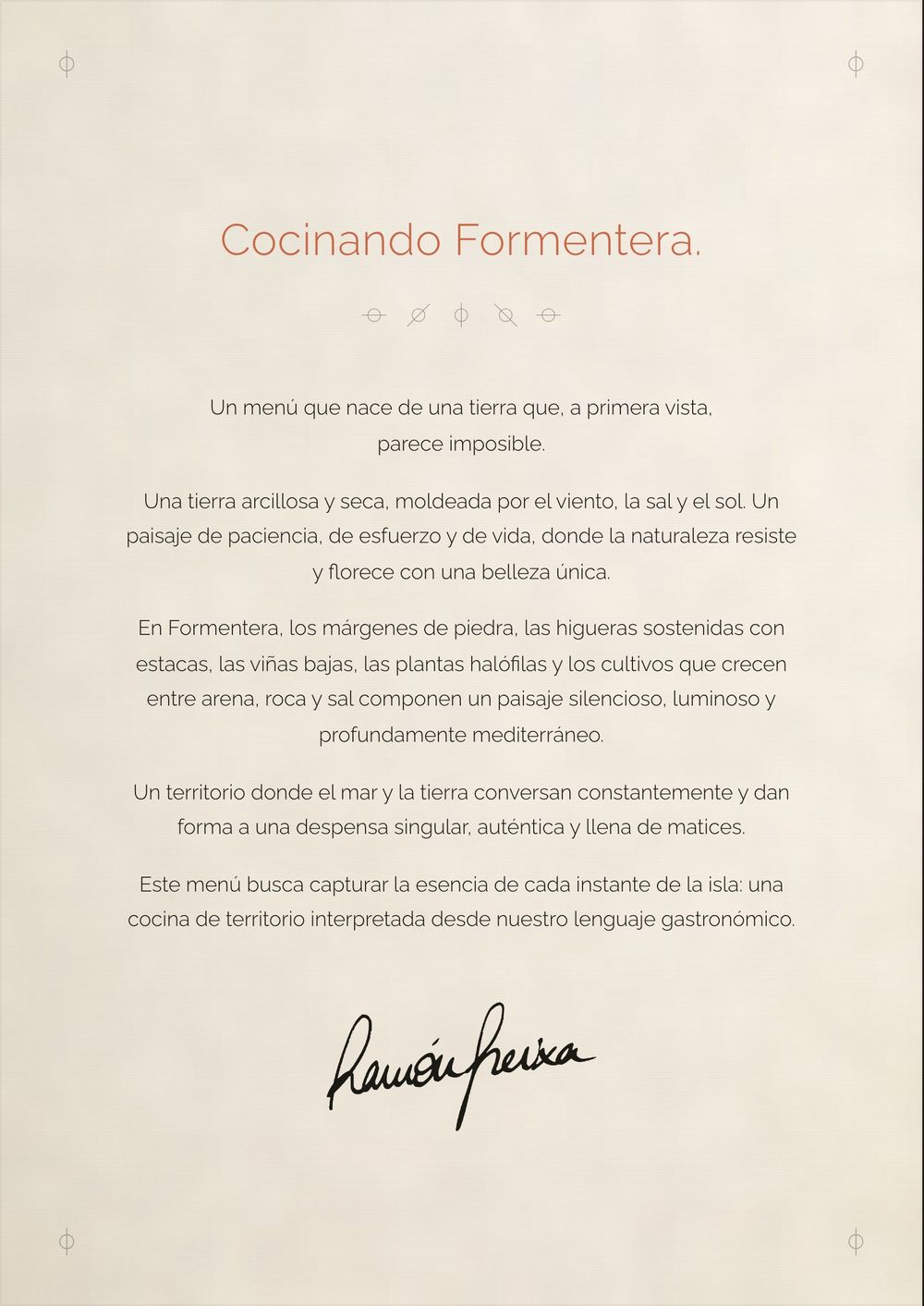Página del manifiesto Terres Margantes tal y como está impresa en el díptico
